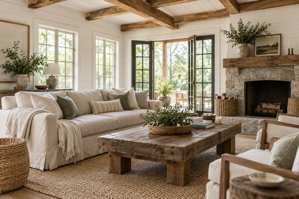 Farmhouse living room style